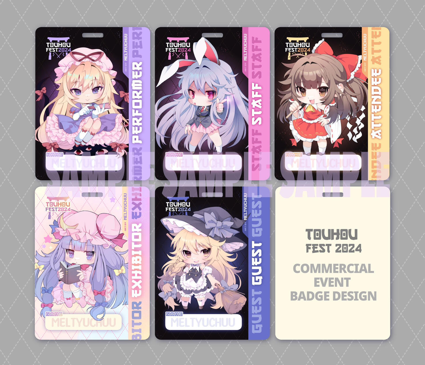 Touhou Fest 2024 Badge Commission