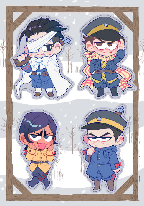 Golden Kamuy Stickers