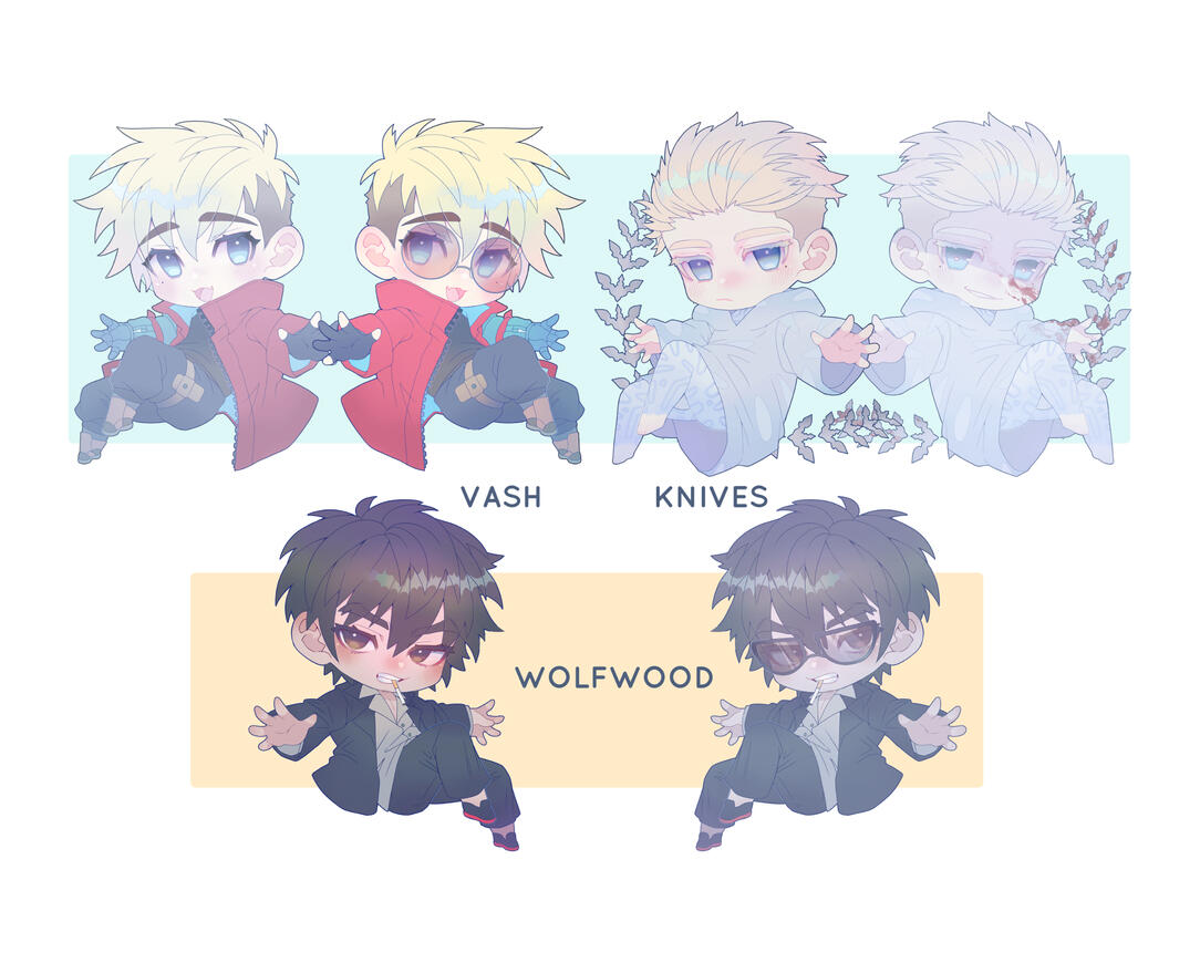 Trigun keychains