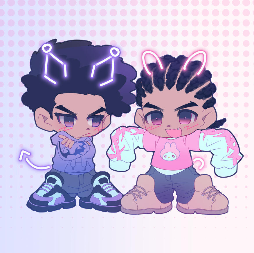 Boondocks keychain/sticker